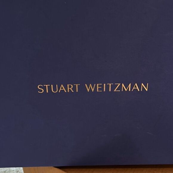 Stuart Weitzman Women's 11 Black Heel Suede Booties Classic Black Minimalist New - Picture 14 of 16